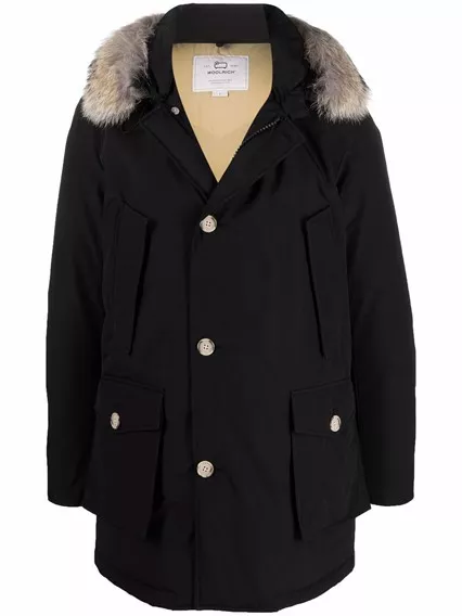 WOOLRICH ARCTIC DETACHABLE FUR PARKA - COD. CFWOOU0482MRUT0001 BLK BLACK WOOLRICH ARCTIC DETACHABLE FUR PARKA - COD. CFWOOU0482MRUT0001 BLK BLACK