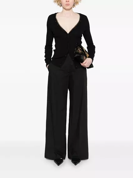 P.A.R.O.S.H. Pantalone in cotone - COD. CANYOX25 D232445 013 NERO P.A.R.O.S.H. Pantalone in cotone - COD. CANYOX25 D232445 013 NERO