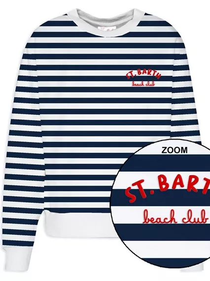 MC2 ST. BARTH SWEATSHIRT - COD. STARDUST LIGHT 02923H 6101 BEACH CLUB STRIPES MC2 ST. BARTH SWEATSHIRT - COD. STARDUST LIGHT 02923H 6101 BEACH CLUB STRIPES