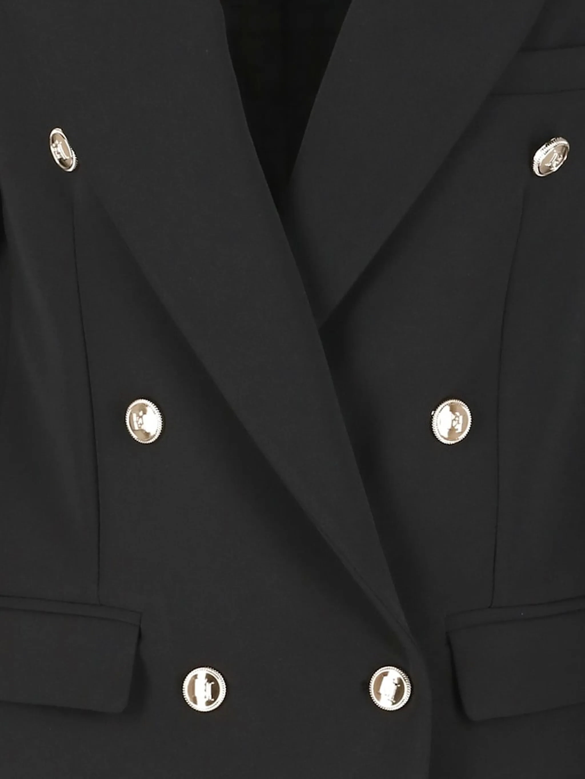 Elisabetta franchi Crepe jacket with gold buttons available Elisabetta franchi Crepe jacket with gold buttons available