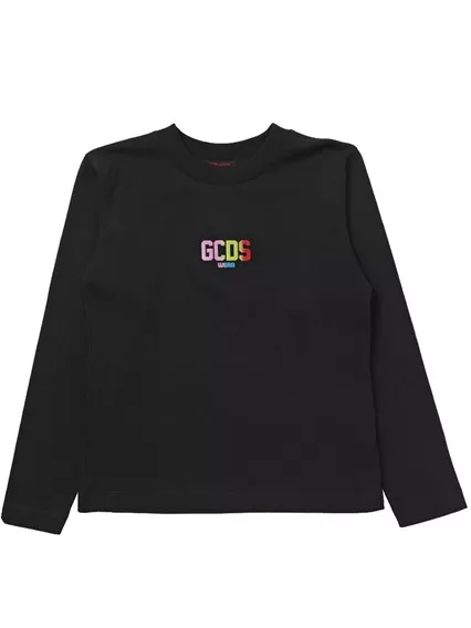 GCDS KIDS long sleeve t-shirt - COD. DC0001LAA20 60100 NERO/BLACK GCDS KIDS long sleeve t-shirt - COD. DC0001LAA20 60100 NERO/BLACK