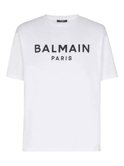 BALMAIN PARIS LOOSE SS T-SHIRT - COD. FH1EG000 BB73 GAB BLNC NOIR BALMAIN PARIS LOOSE SS T-SHIRT - COD. FH1EG000 BB73 GAB BLNC NOIR
