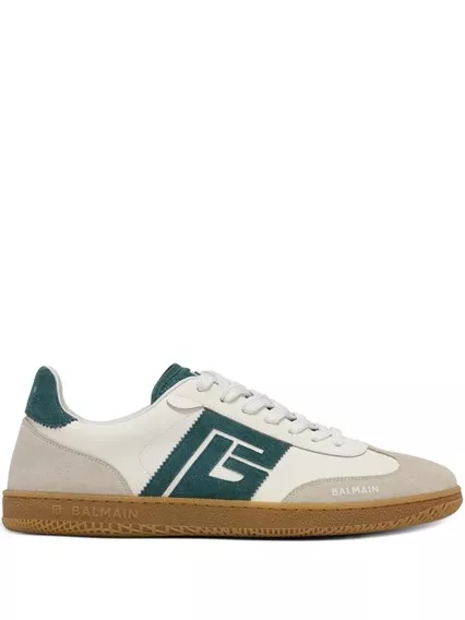 BALMAIN PARIS Sneakers Balmain Swan - COD. FM1VI360 LCWE U44 ÉMERAUDE BLANC BALMAIN PARIS Sneakers Balmain Swan - COD. FM1VI360 LCWE U44 ÉMERAUDE BLANC