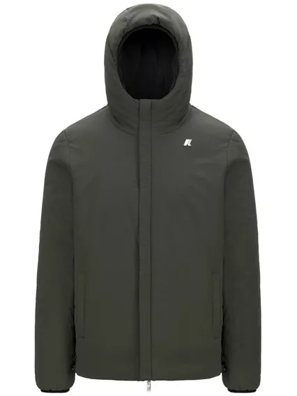 K-WAY JACK ST WARM DOUBLE - COD. K6128VW_UOMO AH3 BLACK PURE GREEN BLACKISH K-WAY JACK ST WARM DOUBLE - COD. K6128VW_UOMO AH3 BLACK PURE GREEN BLACKISH