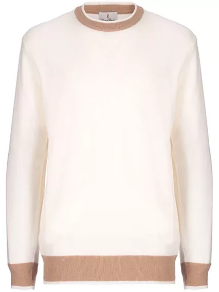 CONTE OF FLORENCE girocollo big sky - COD. 6550194U 28 ECRU CONTE OF FLORENCE girocollo big sky - COD. 6550194U 28 ECRU