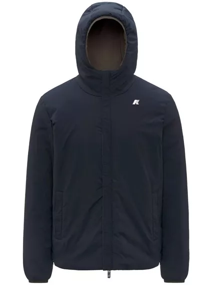 K-WAY jack st warm double - COD. K6128VW_UOMO B3A BLACK OLIVE BLUE DEPTH K-WAY jack st warm double - COD. K6128VW_UOMO B3A BLACK OLIVE BLUE DEPTH
