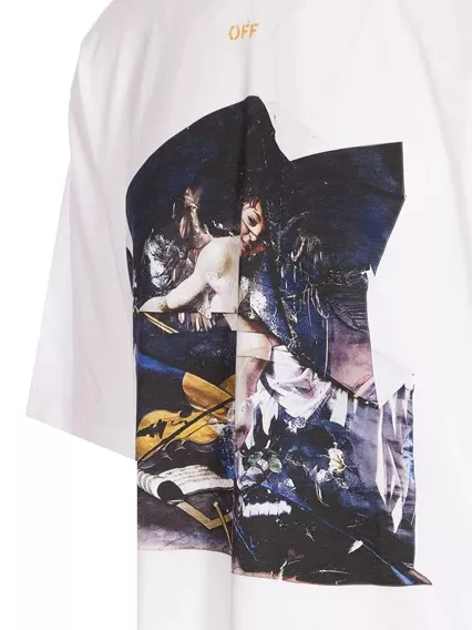 OFF-WHITE t-shirt - COD. OMAA120F25JER00R 0116 WHITE OC OFF-WHITE t-shirt - COD. OMAA120F25JER00R 0116 WHITE OC