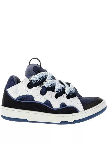 LANVIN curb sneakers - COD. FU SKDK12 BICO E25 1029 BLACK NAVY BLUE LANVIN curb sneakers - COD. FU SKDK12 BICO E25 1029 BLACK NAVY BLUE