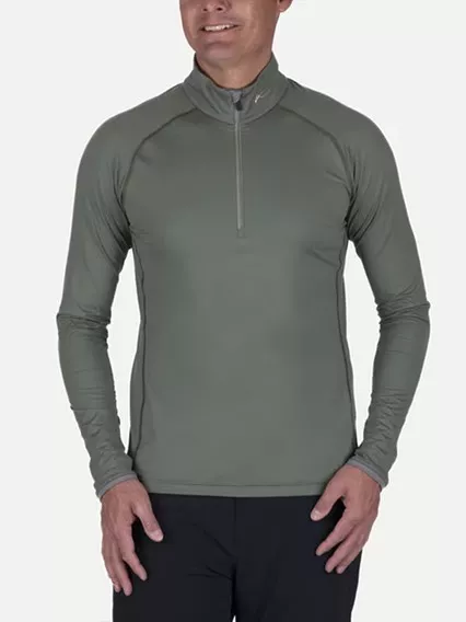 KJUS feel half zip - COD. MS25 E06 22 GREEN SMOKE PEWTER KJUS feel half zip - COD. MS25 E06 22 GREEN SMOKE PEWTER