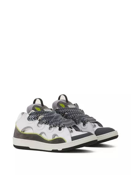 LANVIN curb sneakers - COD. FU SKDK12 BICO E25 0013 WHITE GREY LANVIN curb sneakers - COD. FU SKDK12 BICO E25 0013 WHITE GREY