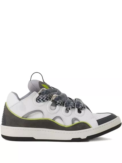 LANVIN curb sneakers - COD. FU SKDK12 BICO E25 0013 WHITE GREY LANVIN curb sneakers - COD. FU SKDK12 BICO E25 0013 WHITE GREY