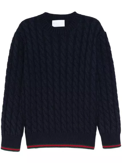 GUCCI KIDS create a unique look with the GUCCI KIDS crew neck sweater - COD. 823229 XKEWQ 4180 OLTREMARE GREEN RED GUCCI KIDS create a unique look with the GUCCI KIDS crew neck sweater - COD. 823229 XKEWQ 4180 OLTREMARE GREEN RED