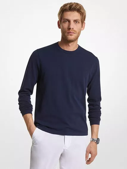MICHAEL KORS CORE - LS JERSEY CREW - COD. CS36080FE5 401 MIDNIGHT MICHAEL KORS CORE - LS JERSEY CREW - COD. CS36080FE5 401 MIDNIGHT
