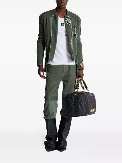 BALMAIN PARIS canotta - COD. EH1EB003 BC87 GAB BLANC NOIR BALMAIN PARIS canotta - COD. EH1EB003 BC87 GAB BLANC NOIR