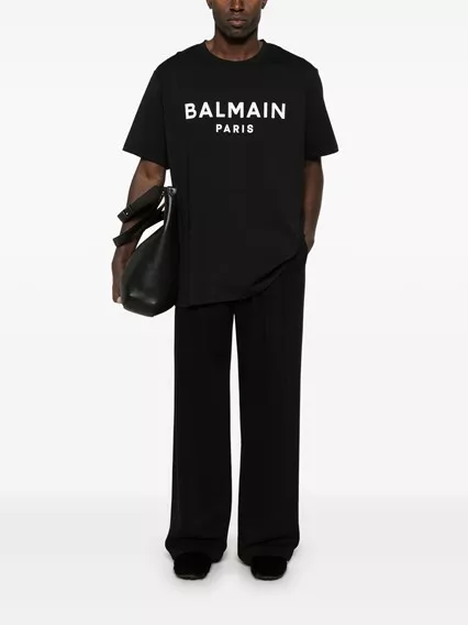 BALMAIN PARIS t-shirt - COD. EH1EG010 BB73 EAB NOIR BLANC BALMAIN PARIS t-shirt - COD. EH1EG010 BB73 EAB NOIR BLANC