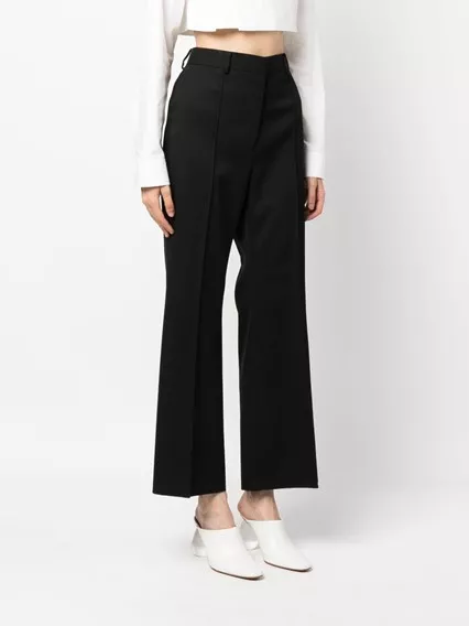 LANVIN FLARED TAILORED PANT - COD. RW TR0014 4885 A23 10 BLACK LANVIN FLARED TAILORED PANT - COD. RW TR0014 4885 A23 10 BLACK