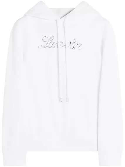 LANVIN felpa con paillettes e cappuccio - COD. RW HO9003 J176 P25 01 OPTIC WHITE LANVIN felpa con paillettes e cappuccio - COD. RW HO9003 J176 P25 01 OPTIC WHITE